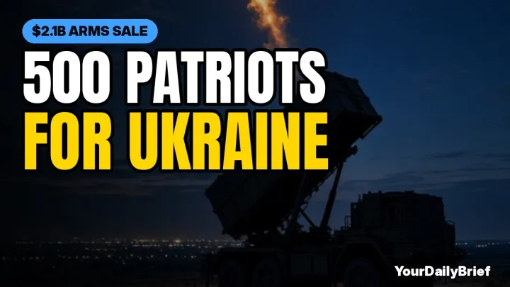 US Clears $2.1B Sale of 500 Patriot Missiles to Ukraine 🚀 #Shorts